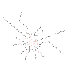 hydrogen tetrakis[2,2-bis[(allyloxy)methyl]butan-1-olato-O1]bis(ditridecyl phosphito -O'')titanate(2-)结构式