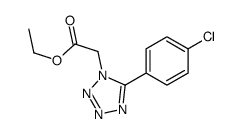 ethyl 2-[5-(4-chlorophenyl)tetrazol-1-yl]acetate Structure