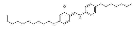 3-decoxy-6-[(4-heptylanilino)methylidene]cyclohexa-2,4-dien-1-one结构式