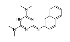 2-N,2-N,4-N,4-N-tetramethyl-6-N-naphthalen-2-yl-1,3,5-triazine-2,4,6-triamine Structure