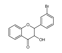 2-(3-bromophenyl)-3-hydroxy-2,3-dihydrochromen-4-one结构式