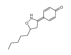 4-(5-pentyl-1,2-oxazolidin-3-ylidene)cyclohexa-2,5-dien-1-one结构式