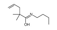 N-butyl-2,2-dimethylpent-4-enamide结构式
