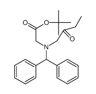 [benzhydryl-(2-oxobutyl)amino]acetic tert-butyl ester结构式