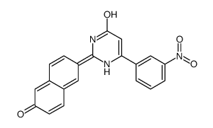 6-(3-nitrophenyl)-2-(6-oxonaphthalen-2-ylidene)-1H-pyrimidin-4-one Structure