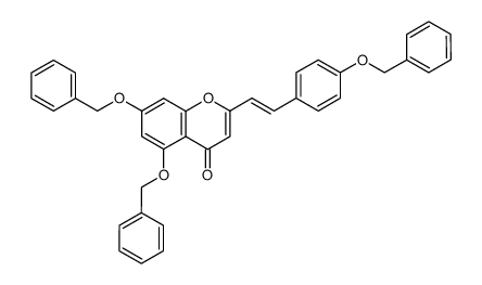 5,7,4'-tribenzyloxy-2-styrylchromone结构式