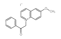 Quinolinium,6-methoxy-1-(2-oxo-2-phenylethyl)-, iodide (1:1) picture