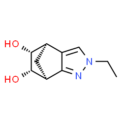 4,7-Methano-2H-indazole-5,6-diol,2-ethyl-4,5,6,7-tetrahydro-,(4R,5R,6S,7S)-rel-(9CI) Structure