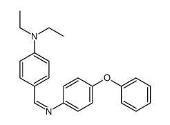 N,N-diethyl-4-[(4-phenoxyphenyl)iminomethyl]aniline结构式