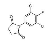 1-(3,5-dichloro-4-fluorophenyl)pyrrolidine-2,5-dione结构式