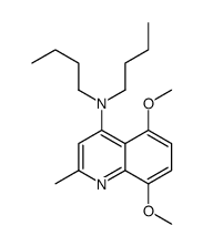 N,N-dibutyl-5,8-dimethoxy-2-methylquinolin-4-amine结构式