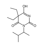5,5-diethyl-1-(3-methylbutan-2-yl)-1,3-diazinane-2,4,6-trione结构式