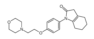 1-[4-(2-morpholin-4-ylethoxy)phenyl]-4,5,6,7-tetrahydro-3H-indol-2-one结构式