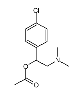 β-Acetoxy-4-chloro-N,N-dimethylbenzeneethanamine结构式