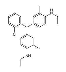 4,4'-[(2-chlorobenzylidene]bis[N-ethyl-o-toluidine]结构式