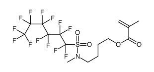 4-[methyl[(tridecafluorohexyl)sulphonyl]amino]butyl methacrylate structure