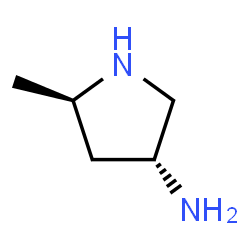3-Pyrrolidinamine,5-methyl-,(3R,5R)-(9CI)结构式