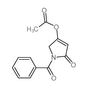 (1-benzoyl-5-oxo-2H-pyrrol-3-yl) acetate结构式