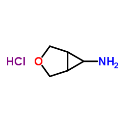 3-Oxabicyclo[3.1.0]hexan-6-amine hydrochloride structure