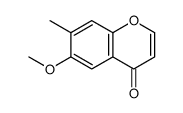 4H-1-Benzopyran-4-one,6-methoxy-7-methyl-(9CI) structure