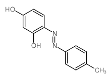 1,3-Benzenediol,4-[2-(4-methylphenyl)diazenyl]- Structure