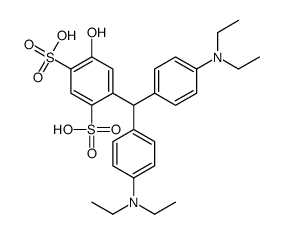 6-[4,4'-Bis(diethylamino)benzhydryl]-4-hydroxy-1,3-benzenedisulfonic acid结构式