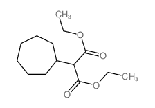 diethyl 2-cycloheptylpropanedioate结构式