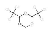 1,3,5-Trioxane,2,4-bis(trichloromethyl)- structure