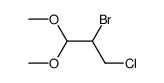 2-bromo-3-chloro-1,1-dimethoxy-propane Structure