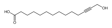 14-hydroxytetradec-12-ynoic acid Structure