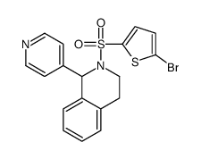 2-(5-bromothiophen-2-yl)sulfonyl-1-pyridin-4-yl-3,4-dihydro-1H-isoquinoline Structure
