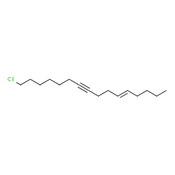 (E)-16-chlorohexadec-5-en-9-yne结构式