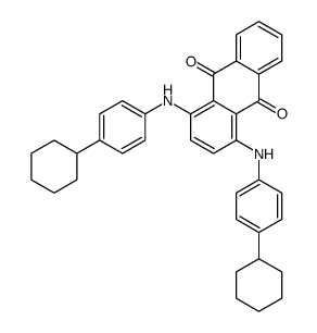 1,4-Bis(p-cyclohexylanilino)anthraquinone结构式