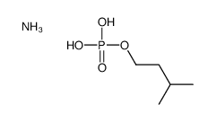 Phosphoric acid hydrogen ammonium 3-methylbutyl ester salt结构式
