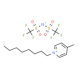 N-octyl-4-metylpyridinium bis((trifluoromethyl)sulfonyl)imide Structure