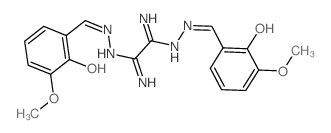 N1,N2-bis[(5-methoxy-6-oxo-1-cyclohexa-2,4-dienylidene)methylamino]ethanediimidamide结构式
