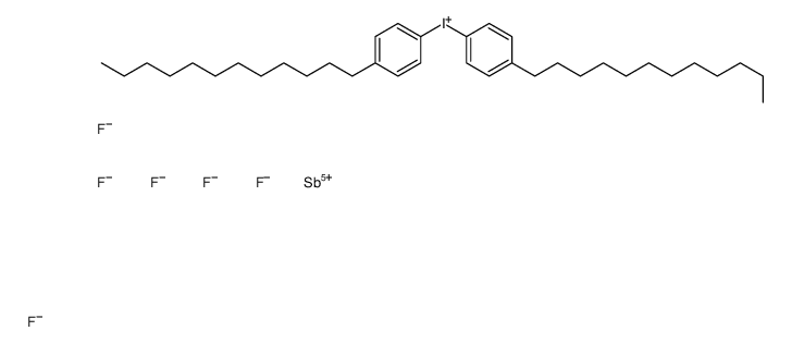 双(4-十二烷基苯)碘六氟锑酸盐结构式