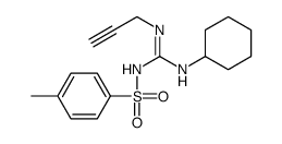 Benzenesulfonamide, N-((cyclohexylamino)(2-propynylamino)methylene)-4- methyl- Structure