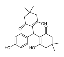 3-hydroxy-2-[(2-hydroxy-4,4-dimethyl-6-oxocyclohex-1-en-1-yl)(4-hydroxyphenyl)methyl]-5,5-dimethylcyclohex-2-en-1-one Structure