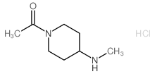 1-(4-(Methylamino)piperidin-1-yl)ethanone hydrochloride Structure