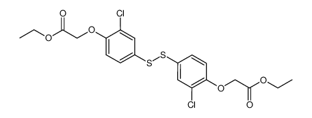 [2-chloro-4-(3-chloro-4-ethoxycarbonylmethoxy-phenyldisulfanyl)-phenoxy]-acetic acid ethyl ester结构式