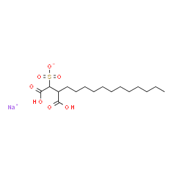 sodium C-dodecyl hydrogen sulphonatosuccinate结构式
