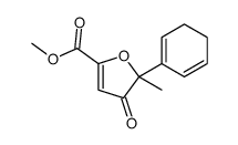 methyl 5-cyclohexa-1,5-dien-1-yl-5-methyl-4-oxofuran-2-carboxylate Structure