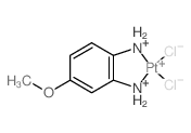 DICHLORO(4-METHOXY-o-PHENYLENEDI-AMMINE)PLATINUM(II)结构式