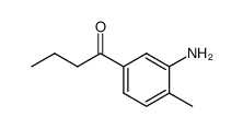 1-(3-amino-4-methyl-phenyl)-butan-1-one结构式