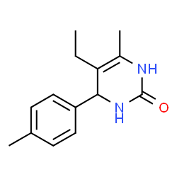 2(1H)-Pyrimidinone,5-ethyl-3,4-dihydro-6-methyl-4-(4-methylphenyl)-(9CI) Structure