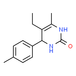 2(1H)-Pyrimidinone,5-ethyl-3,4-dihydro-6-methyl-4-(4-methylphenyl)-(9CI) structure