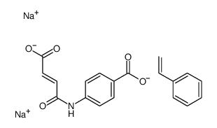 disodium,4-[[(E)-3-carboxylatoprop-2-enoyl]amino]benzoate,styrene结构式