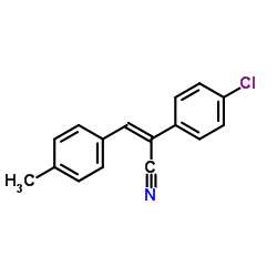 (2Z)-2-(4-Chlorophenyl)-3-(4-methylphenyl)acrylonitrile结构式