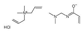 N-[(dimethylamino)methyl]prop-2-enamide,dimethyl-bis(prop-2-enyl)azanium,chloride Structure
